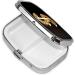 Gold Dollar Sign Pill Case - 2 Compartment Small Pill Box Organizer for Travel & Pocket | Ideal Gift - Buy Online on GoSupps.com
