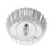PRETYZOOM Oil Pier Mold Non Stick Fry Pan Griddle Kitchen Frying Moulds Dough Fried Mold Stamp Shrimp Cakes 6.8X6.8X2CM Silver