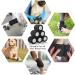 Self-Adhering Cohesive Bandage for Pets - 8 Rolls 5cm x 4.5m Veterinary Wrap - Black - Buy Online on GoSupps.com