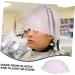 Housoutil Silicone Highlighter Cap Salon Silicone Cap Crochet Hook for Hair Highlight Cap for Hair Highlight Hair Cap Salon Hair Highlight Hat Salon Hair Cap Dye Translucent Pink Silica Gel - Buy Online on GoSupps.com