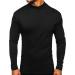 Rela Bota Men's Half Turtleneck Long Sleeve Pullover Sweater - Black | Slim Fit Undershirt for Men - Buy Online on GoSupps.com