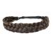 DIGUAN 5 Strands Synthetic Hair Braided Headband Classic Chunky Wide Plaited Braids Elastic Stretch Hairpiece Women Girl Beauty accessory  56g (Chocolate)