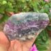 QGKLTSNA Natural raw Rainbow Fluorite Rock 1pc Suitable for Furniture Decoration