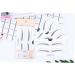 Didiseaon 2 Eyebrow Template with Strap Beauty Eyebrow Makeup Tools Eyebrow Stickers Portable A607 Card - Buy Online on GoSupps.com