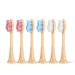 Bamboo Electric Toothbrush Heads Plant-Based Soft Bristles Electric Toothbrush Replacement Heads Compatible with Philips Sonicare (Mix and Match 3 Colors )