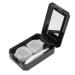 Demeras Contact Lens Travel Kit Easy Open Contact Case for Travel Office and Home Use (Black)