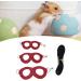 Asixxsix Dishwear & Leash Set for Hamsters Guinea Pigs Ferrets | 3 Sizes Synthetic Leather Crockery Nylon Line & Bell - International Shipping - Buy Online on GoSupps.com