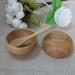 Cute Small Facial Skin Care Mask Bowl Set | Eco-Friendly DIY Makeup Mixing Tool for Women - Natural Color - Buy Online on GoSupps.com