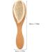 SECFOU Massager Hair Comb for Kids - Natural Wool Toddler Shower Gift | Soft Bath Brush for Cradle Head Massage and Scalp Detangling - Buy Online on GoSupps.com