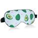 Haskirky Light Blocking Eye Mask Breathable and Adjustable Adult Men and Women Travel on Business Trips Yoga Meditation Light Smooth Comfortable Eye Mask Office Deep Sleep Goodies Kawaii Avocado