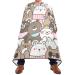 Waterproof Barber Cape -Funny Seamless Pattern Of Cartoon Bear Cheetah Haircut Bib for Men Unisex Hair Cutting Cape(8rp1a)