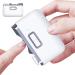 PASSI Electric Nail Clipper 2 in 1 Ergonomic Electric Nail Clippers for Seniors with Storage and Light - 2 Modes Nail Clippers Rechargeable Nail Polisher for Fingernails Thick Nails Adults