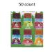 Stretch Island Fruit Leather Snacks Variety Pack - 50 Pack, 24.7oz - Cherry, Apple, Strawberry, Apricot, Grape, Raspberry - 0.5oz Each - No Added Sugar - Buy Online on GoSupps.com