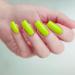 GoldFinger Neon Yellow False Nails Kit | Long Square Shape Fake Nails with Manicure Stick & Glue | Trendy Long-Lasting Glue-On Nails - Buy Online on GoSupps.com