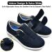 Secret Slippers Women's Diabetic Shoes | Wide Width Adjustable Walking Sneakers 9.5W Navy Blue - Buy Online on GoSupps.com
