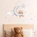 Cute Bears and Night Sky Wall Stickers for Kids' Room Decor - Moon, Stars, Clouds - Nursery Wall Decals - Buy Online on GoSupps.com