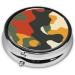 Army Camouflage Portable Metal Pill Box | 3-Compartment Travel Case for Small Pills | Durable Hinged Design - Buy Online on GoSupps.com