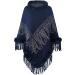 Buy Women's Cashmere Winter Scarf Soft Triangular Cape in Navy | Perfect for Any Occasion - Buy Online on GoSupps.com