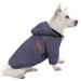 Hualisiji hooded sweater for dogs hoodie dog chihuahua sweater dog sweatshirt dog warm and light with a soft texture easy to wear and light colors (xxl gray) xxl gray