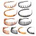 Beaupretty 6Pcs Zig Zag Plastic Shark Hair Combs - Stylish Headbands for Women & Girls | International Shipping - Buy Online on GoSupps.com