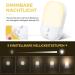 LED Night Light with Twilight Sensor - 2 Adjustable Brightness Baby Night Lamps for Children's Room Stairs Gear Bedroom Kitchen & Bathroom - Warm White - Buy Online on GoSupps.com
