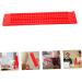 OHPHCALL Braille Writing Fingerboard 1 Set Braille Tablet Writing Pen Plastic Braille Writing Slate 22.00X4.50X0.50CM Red - Buy Online on GoSupps.com