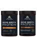 Ancient Nutrition Bone Broth Protein Powder Salted Caramel 20 Servings + Bone Broth Protein Powder Chocolate 20 Servings