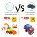 MOONTOY Baby Tooth Auto Bagion Construction Vehicles Set - 4 Piece Tractor Bulldozer Tipper & Cement Mixer for Kids | International Shipping - Buy Online on GoSupps.com
