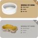 Small Ceramic Reptile Food Dish Bowl & Water Dish Set - 2 Pack | Ideal for Lizards, Geckos, Bearded Dragons, Chameleons, Hermit Crabs | Anti-Escape Design for Mealworms, Crickets, Superworms | 2.75in White - Buy Online on GoSupps.com
