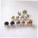 NUOBESTY 100pcs Rivet for DIY Punk Shoes Embellish Clothes Rivets Button Nail Clothing Accessories Metal Stud 100pcs Golden - Buy Online on GoSupps.com