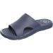 totes Men's Everywear Ara Vented Slide Sandal: All-Day comfort in a Lightweight and Springy Design Flexible Waterproof Contoured Footbed Durable Scuff Resistants Perfect for the Beach or Pool 9 Navy Blue