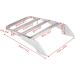 KIMISS Rear Luggage Rack for VT750 C2 (1997-2003) - Chrome Silver Sissy Bar | International Shipping Available - Buy Online on GoSupps.com