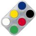 Grima's professional make -up palette water make -up matte basic colors 6x2.5ml high -quality face painting/carnival make -up on water -based 06 pieces - basic colors