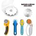 Abuff 45mm Serrated Rotary Cutter Blades Set - 10 Pcs with Storage Case | Perforating Rotary Replacement Blade for Crochet Edge Projects & Fleece | Compatible with 45mm Rotary Cutters - Buy Online on GoSupps.com