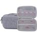 Diabetic Supplies Storage Case - Travel Organizer for Testing Kit, Test Strips, Glucose Meter, Insulin Pens - Small Gray B - Buy Online on GoSupps.com