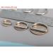 CrocSee 1 inch Metal D Ring Pack of 100 - Non Welded Nickel Plated - Large Size - Buy Online on GoSupps.com