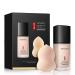 VENZEN Thin Light Concealer Liquid Foundation Waterproof Moisturizing Clear Naked Natural Long-Lasting Soft Texture Rubber Ring Delicate Colors (#02 IVORY (6778)) 1 Count (Pack of 1) #02 IVORY (6778)