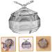 minkissy Crystal Glass Nail Dish Cup Dappen Dish for Acrylic Nails Nail Cups Dappen Dish Nail Liquid Nail Dappen Dish Nail Dish with Lids Acrylic Nail Tools Manicure Wash Pen Zinc Alloy - Buy Online on GoSupps.com