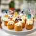 Daimay 32PCS Outer Space Cupcake Toppers Spaceship Themed Party Cake Decorations Supplies Rocket Astronaut Cupcake Decoration for Birthday Space Theme Party - Buy Online on GoSupps.com
