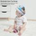Huifen Baby Helmet for Crawling Walking with 3 Pairs Knee Pads - Gray Zebra Design - Buy Online on GoSupps.com