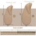 Large 2 Pairs Latte Gel Arch Support Insoles with Heel Cushions for Pressure Relief - Adhesive Pads for Sandals, Flip Flops, Flats, and Dress Shoes - Buy Online on GoSupps.com
