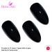 Buy False Nails Bling Art | Black Polished Stiletto Almond | 24 Long Artificial Nails with Glue - International Shipping Available - Buy Online on GoSupps.com