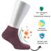 Cosyfeel Women Loose Diabetic Socks | 4-Pack Neuropathy Ankle Socks for Ladies | Super Soft Eco-Friendly Bamboo Material | Durable with Seamless Toe | Multicolour Patterns | 4 Seasons 7-9 1/2 GRAPE NECTAR - Buy Online on GoSupps.com