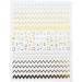 Gold/Silver Nail Art Geometric Pattern Decals Curve Patch 3D Nail Sticker Fake Fingernail Accessories Stripe Lines Nail Paste(Type B gold) Goldtype B - Buy Online on GoSupps.com