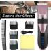 BOKIOESDE Electric Hair Clippers 0.8-2.0mm Rechargeable Barber Man Ceramic Trimmer Low Noise Shaver with Limit Hairbrushes Pink - Buy Online on GoSupps.com