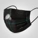 100PCS Black Disposable Face Mask 3 Ply Filter Protection Breathable - Pack of 100 - Buy Online on GoSupps.com