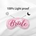 Kdqua Pink Bride Diamond Eye Mask - Elegant Bridal Gift Soft Silk Sleep Mask for Bride Tribe & Bride-to-Be Parties Adjustable Straps - Buy Online on GoSupps.com
