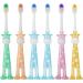 6 Packs Kids Toothbrushes TACYKIBD Soft Bristle Toddler Toothbrush Children's Manual Toothbrushes with Suction Cup for Storage Independent Packaging Tooth Brush for Girls and Boys 3-12 Years