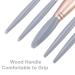 VOCOSTE Sky Blue Makeup Brush Kit - Travel Retractable Angled Eye Smudge & Defining Brushes Highlight Brush Perfect for International Shipping - Buy Online on GoSupps.com