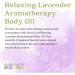 Aura Cacia Lavender Harvest Aromatherapy Massage Oil 118 ml | Natural Essential Oil for Relaxation & Wellness - Buy Online on GoSupps.com